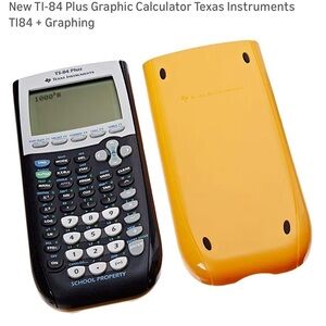 Texas Instruments TI-84 Plus with Yellow Stand